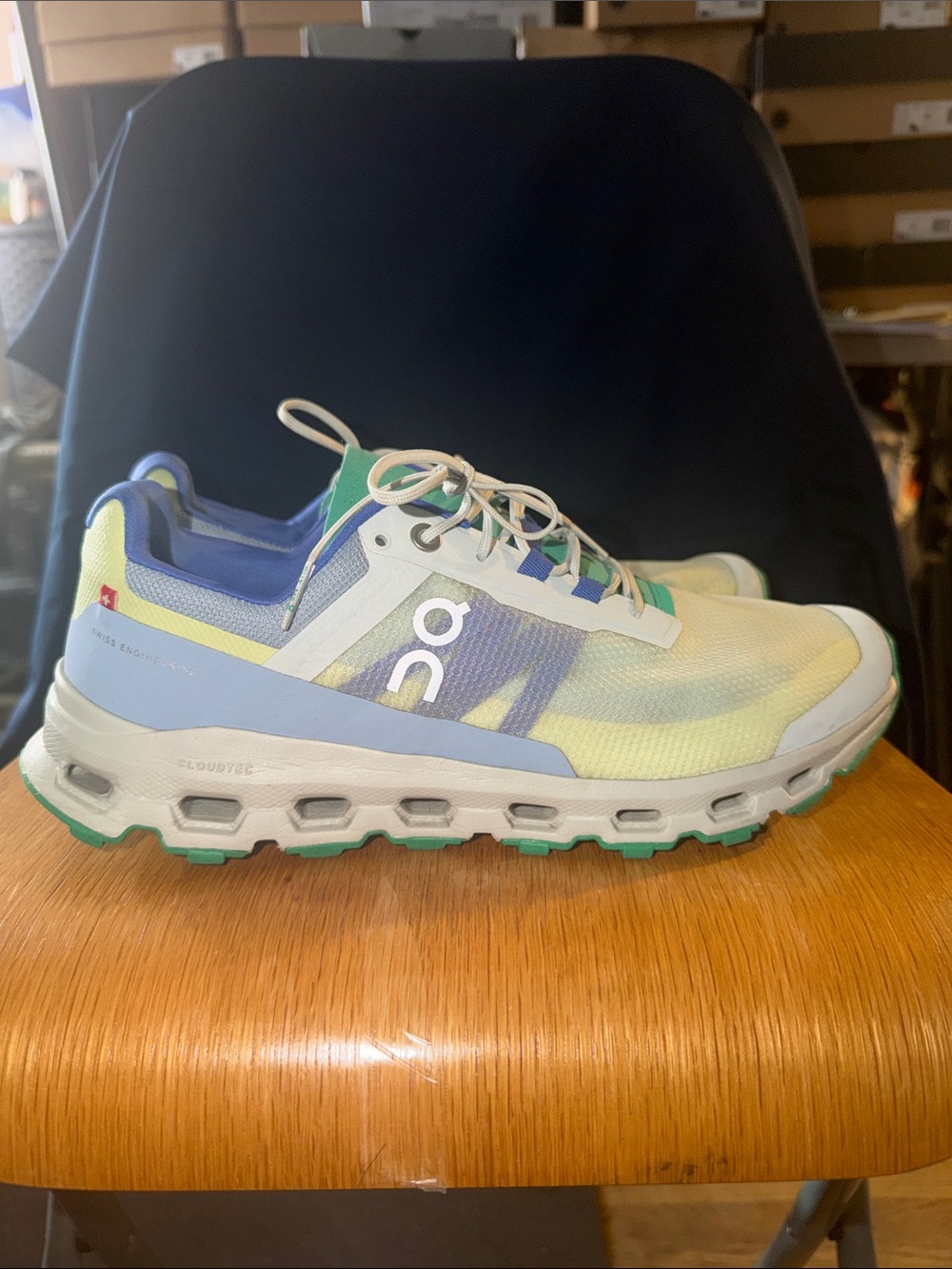 On Running Kids' Cloudmonster Sneakers in Yellow, Blue, Green